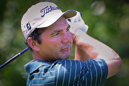José Coceres durante el Byron Nelson Classic, en Texas; fue en 2001, año en que ganó dos títulos del PGA Tour