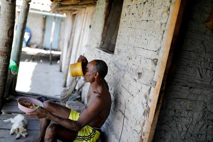 José Da Cruz en un descanso