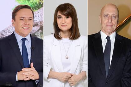 José del Río, María Laura Santillán y Carlos Pagni