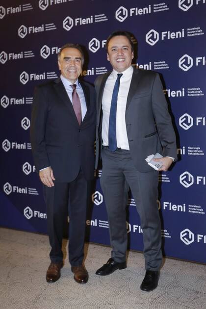 José Del Rio, Secretario General de La Nación, junto al Director Médico del Fleni, Dr. Claudio E. Pensa
