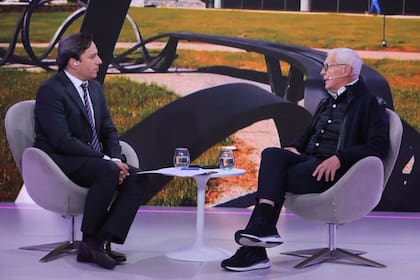 José Del Rio, secretario general de Redacción de LA NACION, y Eduardo Costantini