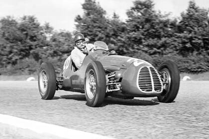 José Froilán González durante el GP de Monza 1952