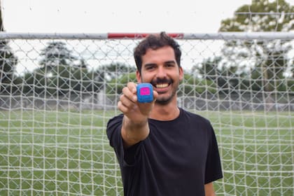 José González Ruzo, fundador de Oliver, un dispositivo que mide el rendimiento de los jugadores de fútbol