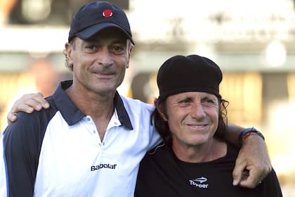 José Luis Clerc y Guillermo Vilas coincidieron en una época brillante del tenis argentino