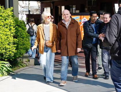 José Luis Espert, al llegar al Colegio Holy Cross, de San Isidro, para emitir su voto