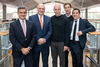 José Luis Espert con Horacio Rodríguez Larreta en el 2019 cuando apoyó su candidatura a Jefe de Gobierno