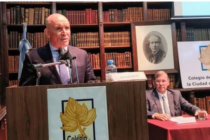José Luis Espert, en el Colegio de Abogados de la Ciudad de Buenos Aires