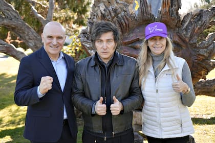 José Luis Espert, Javier y Karina Milei