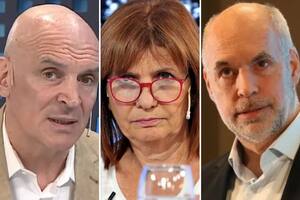 José Luis Espert, Patricia Bullrich y Horacio Rodríguez Larreta