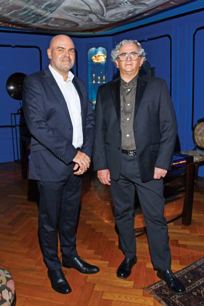 José Luis Otiñano y Julio Oropel, artífices de la decoración.