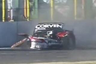 Así fue el durísimo accidente del novio de Nicole Neumann en el TC de La Pampa