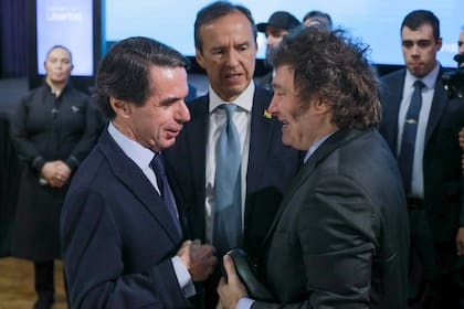 José María Aznar y Javier Milei