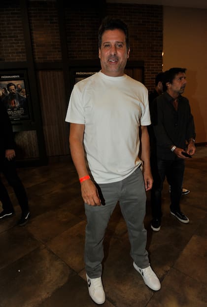 José María Listorti posó para las cámaras antes de ingresar a la sala para disfrutar de la película