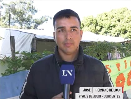 José, uno de los hermanos de Loan Peña