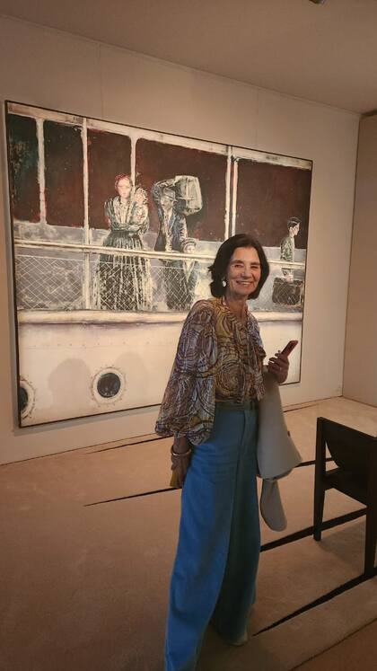 Josefina "Fini" Travers en la muestra en Maman Fine Arts