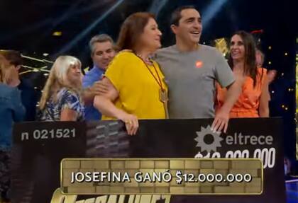 Josefina ganó $12.000.000 en Los 8 escalones y tiene la llave para jugar en la final por el departamento (Foto: captura de TV / eltrece)