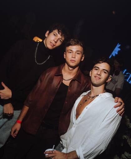 Josela Barbeito, Valentino Petrilli y Martiniano Rodríguez.