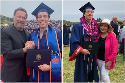 Joseph Baena estuvo acompañado de sus padres en el día de su graduación