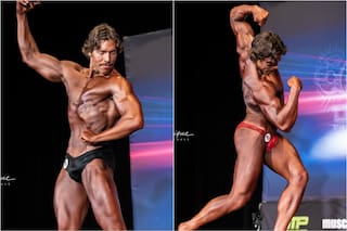 Es el hijo de un aclamado actor y arrasó en su debut como fisicoculturista