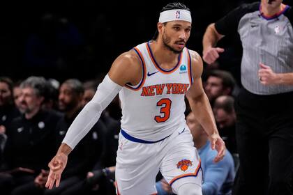 Josh Hart, de los Knicks de Nueva York, que reciben a Oklahoma City Thunder en otra fecha de la NBA