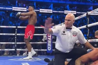 El tremendo nocaut de Anthony Joshua en Londres y el gesto por el que explotaron las críticas
