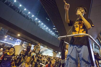 Joshua Wong es uno de los referentes de las protestas en Hong Kong