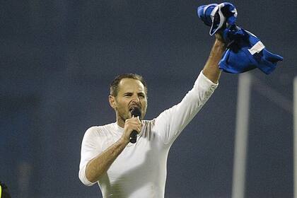 Josip Šimunic en pleno grito fascista