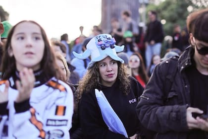 Jóvenes en el show de Colapinto