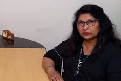 Jovina Luna, hermana del conscripto Hermindo Luna