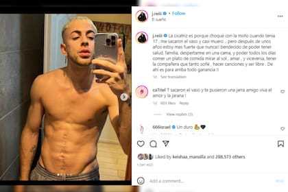 JRei habló del duro momento de su vida (Foto Instagram @jrei)