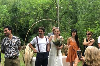 En imágenes: la boda súper íntima de Juana Repetto en la casa de su mamá