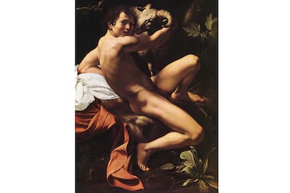 "Juan Bautista" (Joven con un cordero), de Caravaggio, 1602, tiene dos versiones que se encuentran en los Museos Capitolinos y la galería Doria-Pamphilj de Roma. El modelo, el mismo de “Cupido victorioso”, es Francesco Boneri, su joven asistente y presunto amante 