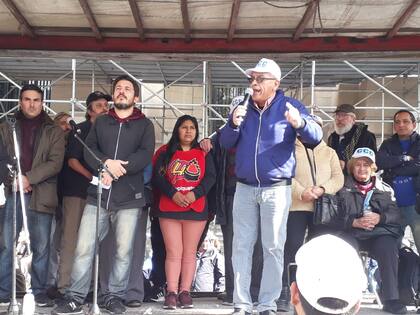 Juan Carlos Alderete, líder de la CCC y diputado oficialista, al cerrar el acto