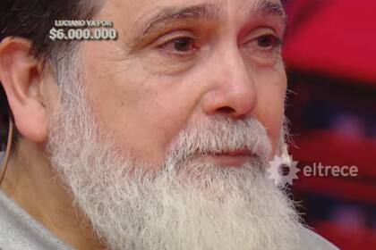 Juan Carlos fue el primero en llegar a la final y no pudo evitar emocionarse hasta las lágrimas (Foto: Captura de TV / eltrece)