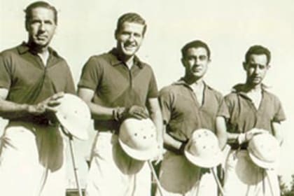 Daniel González con Coronel Suárez, campeón de Palermo 1961 y 1962: con Juan Carlos Harriott padre e hijo y Horacio Antonio Heguy