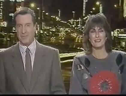 Juan Carlos Pérez Loizeau y Silvia Fernández Barrio al frente de Nuevediario. Ese rol también lo cubrieron Guillermo Andino, Mabel Marchesini y Cristina Pérez, entre otros profesionales