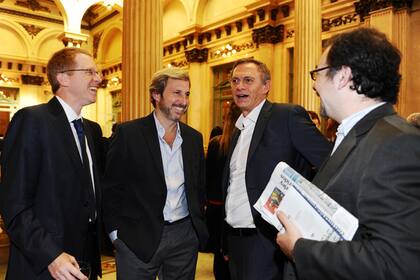 Juan Curutchet, Rogelio Frigerio, Marcelo Bonelli y Jaime Rosemberg