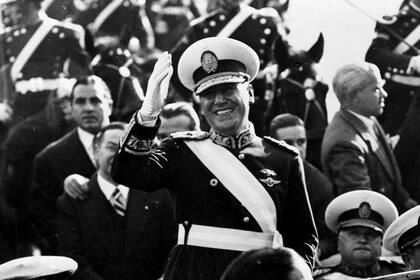 Juan Domingo Perón, en una imagen de 1950