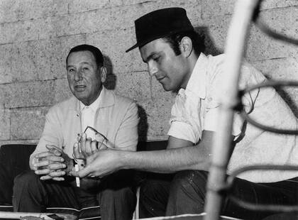 Juan Domingo Perón y Leonardo Favio