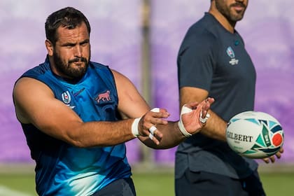 "Chipi" Figallo puso calidad al servicio de la Argentina en el puesto de pilar izquierdo.