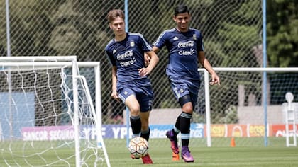 Juan Foyht Cristian Romero, cuando compartían la selección juvenil