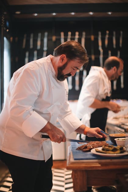 Juan Gaffuri, chef ejecutivo del Four Seasons Hotel, en el restaurante Elena