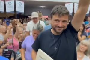 Juan Grabois, en la presentación de un libro suyo en Mar del Plata