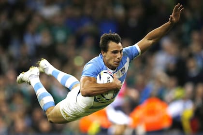 Juan Imhoff, con la camiseta de los Pumas