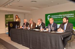 Juan José Bahillo, en el centro, con referentes de las entidades que participaron de la elaboración del documento