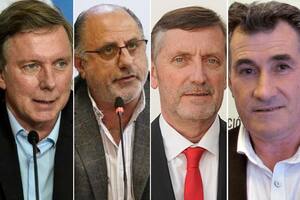 Juan José Bahillo, Jorge Chemes, Elbio Laucirica y Carlos Achetoni