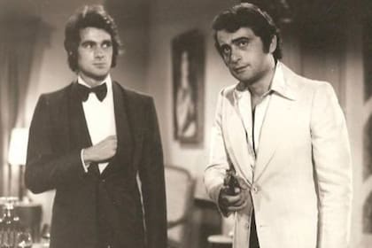 Con Juan José Camero en La gran aventura, 1974