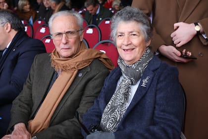 Juan José Grigena Naón, presidente del Instituto de Promoción de la Carne Vacuna Argentina (IPCVA) y su esposa, Cristina