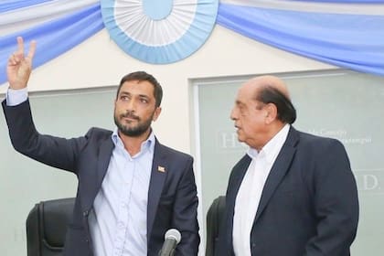 Juan José Mussi junto a su hijo Patricio