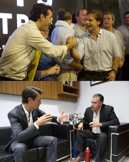 Juan José Sartori junto a Luis Lacalle Pou al finalizar el período de gobierno